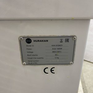 Тестомес спиральный Hurakan HKN-30SN2V б/у
